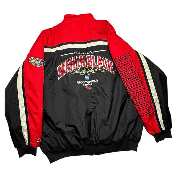 Vintage Dale Earnhardt Sr Chase Tag “ The Man In Black” Full Zip Up Size XXL - Picture 1 of 16